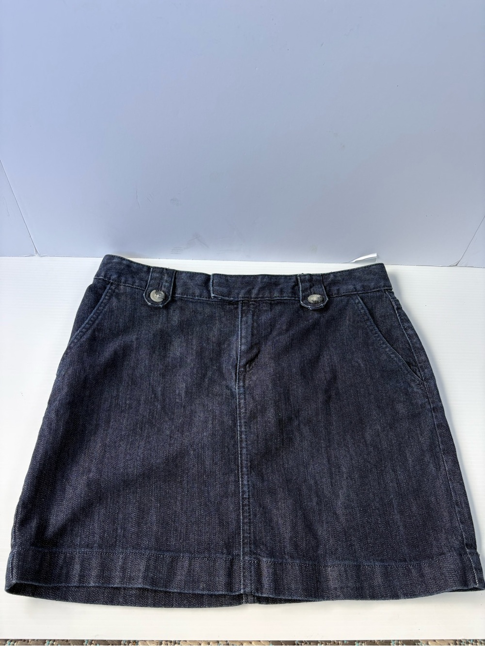 Banana Republic Dark Indigo Denim Mini Skirt